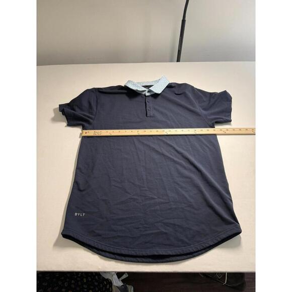 Bylt Polo Lux Polkadot Short Sleeve Golf Activewear Large - Picture 5 of 6